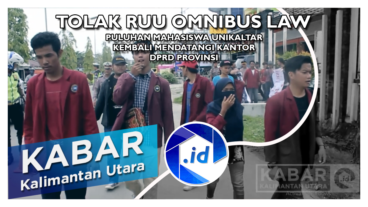 Tolak Omnibus Law, Mahasiswa Unikal Kembali Datangi DPRD Kaltara