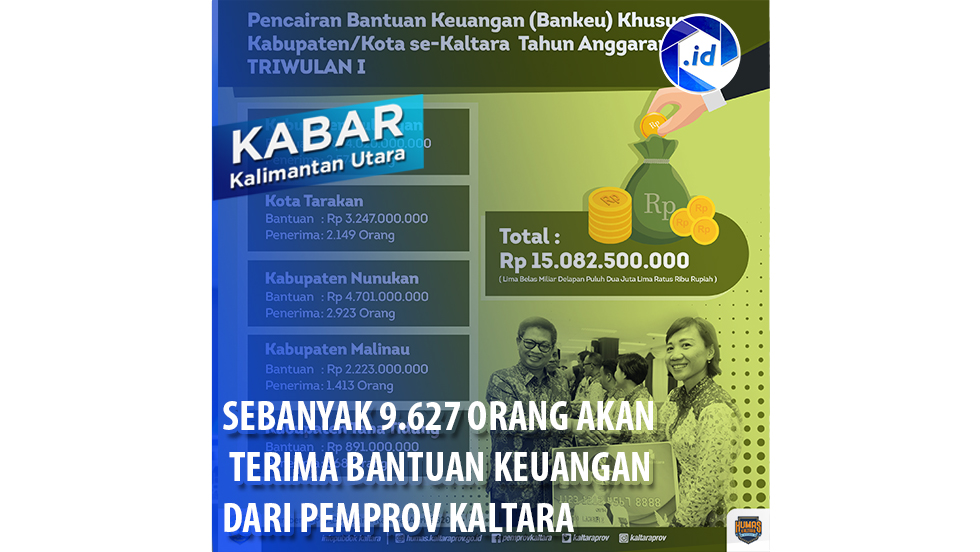 Sebanyak 9.627 Orang Akan Terima Bantuan Keuangan Dari Pemprov Kaltara