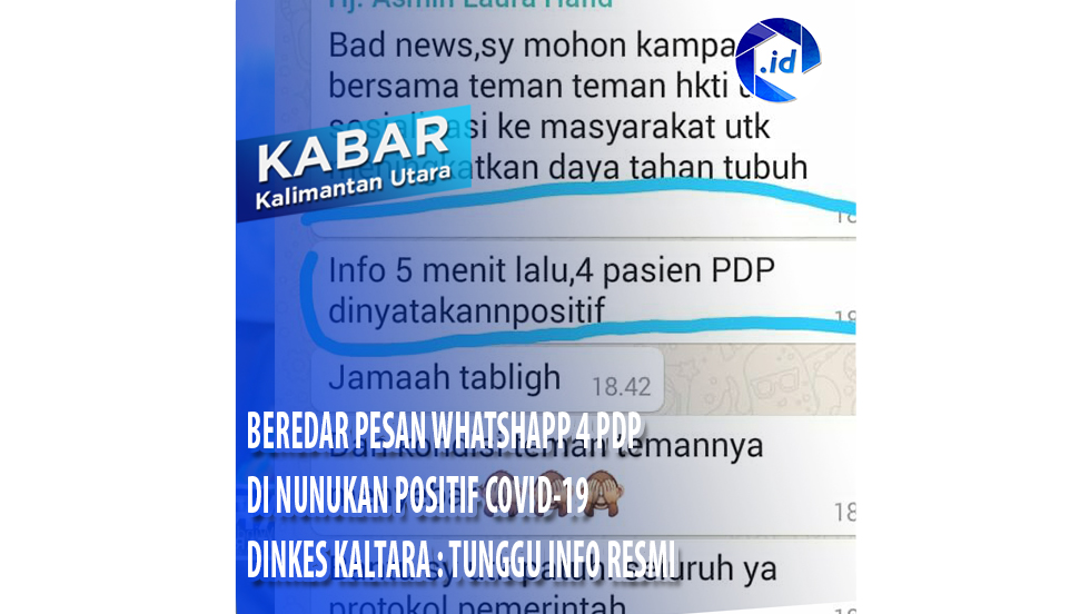 Beredar Kabar 4 Pasien PDP Di Nunukan Positif Covid-19, Dinkes Kaltara : Tunggu Informasi Resmi