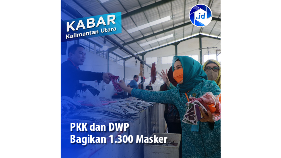 PKK dan DWP Bagikan 1.300 Masker
