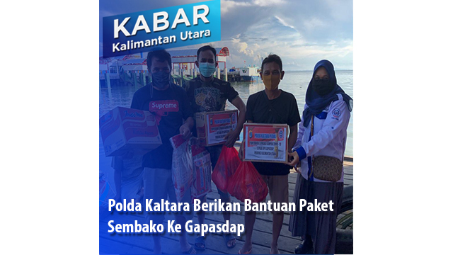 Polda Kaltara Berikan Bantuan Paket Sembako ke Gapasdap