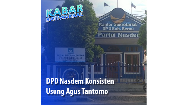 Nasdem Konsisten Usung Agus Tantomo