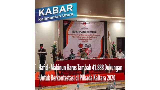 Hafid – Makinun Harus Tambah 41.888 Dukungan Untuk Berkontestasi di Pilkada Kaltara 2020