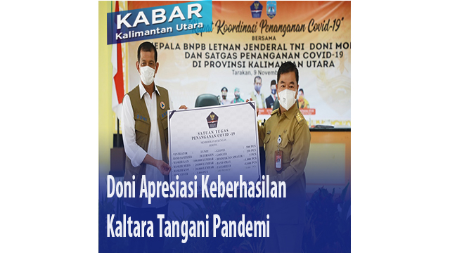 Doni Apresiasi Keberhasilan Kaltara Tangani Pandemi