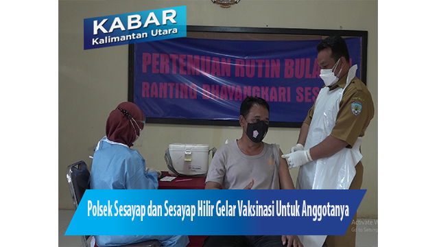 Polsek Sesayap dan Sesayap Hilir Gelar Vaksinasi Untuk Anggotanya