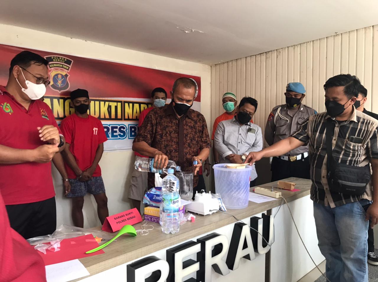 Sat Resnarkoba Polres Berau Musnahkan Sabu Seberat 9 Gram 