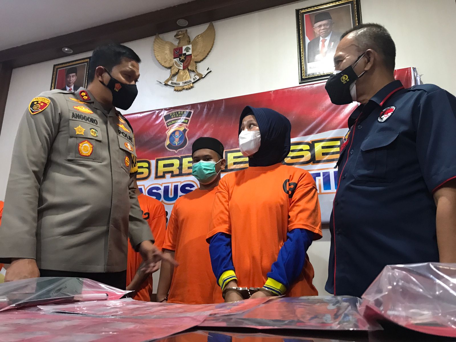 Penutup 2021, Polres Berau Berhasil Meringkus 214,62 Gram Sabu