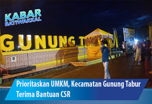 Prioritaskan UMKM, Kecamatan Gunung Tabur Terima Bantuan CSR