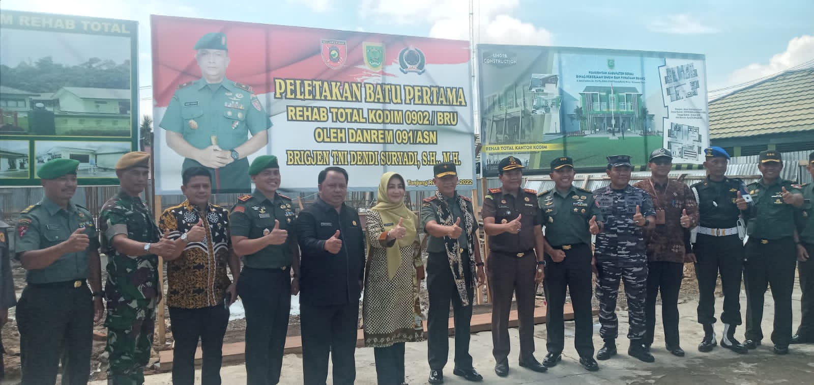 Menjaga Citra TNI Di Berau, Bupati Sambut Kedatangan Danrem 091 / ASN