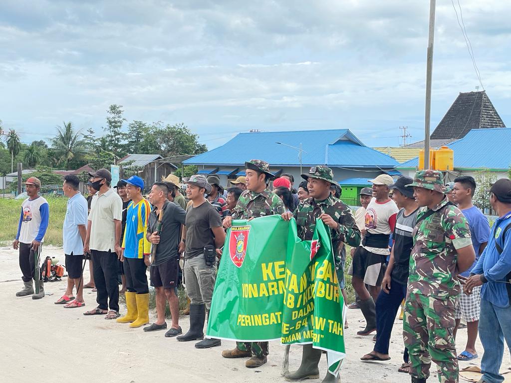 HUT Yon Armed 18/Komposit/Buritkan Hidupkan Gotong Royong Bersama Kampung Labanan Makmur