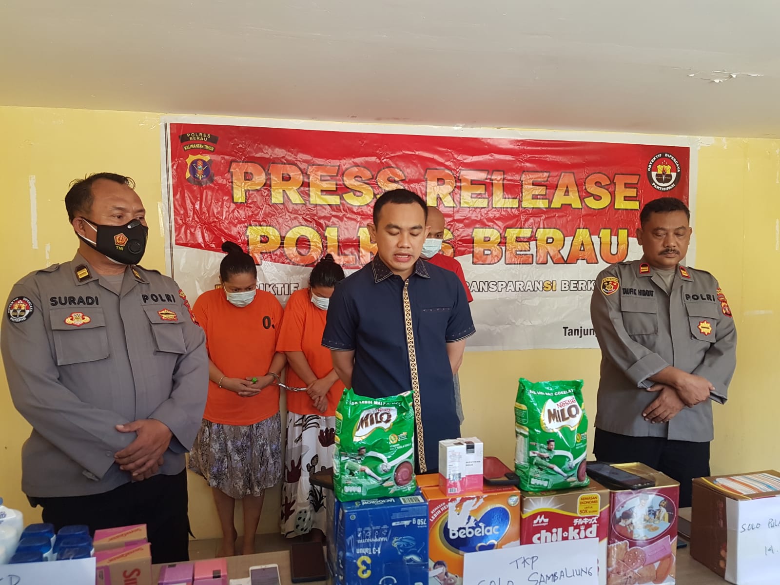 Bobol 8 Minimarket Di Tanjung Redeb, Pasutri Ini Ditangkap Satreskrim Polres Berau