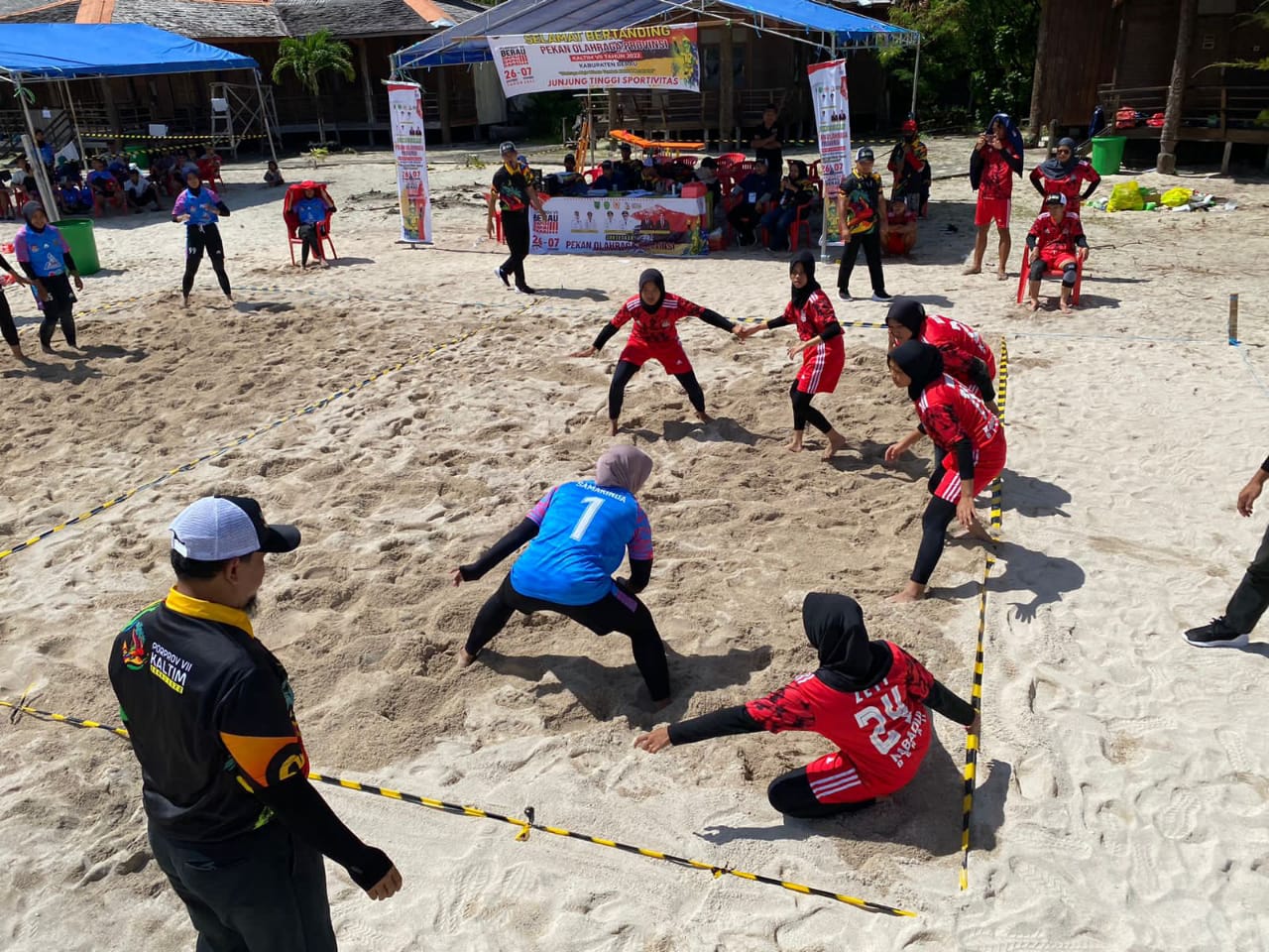 Berau Kembali Gemilang di Cabor Kabaddi Beach