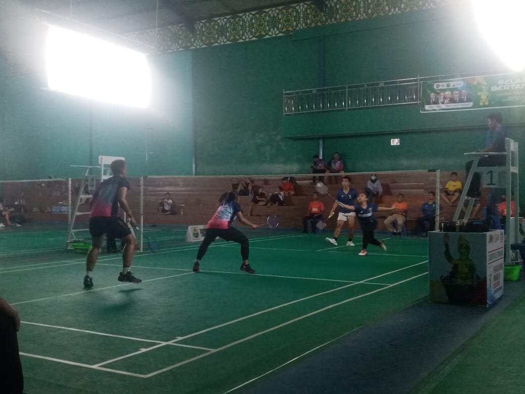 Bontang, Kukar, dan Samarinda Melenggang ke Final Di Cabor Bulutangkis Porprov VII Kaltim