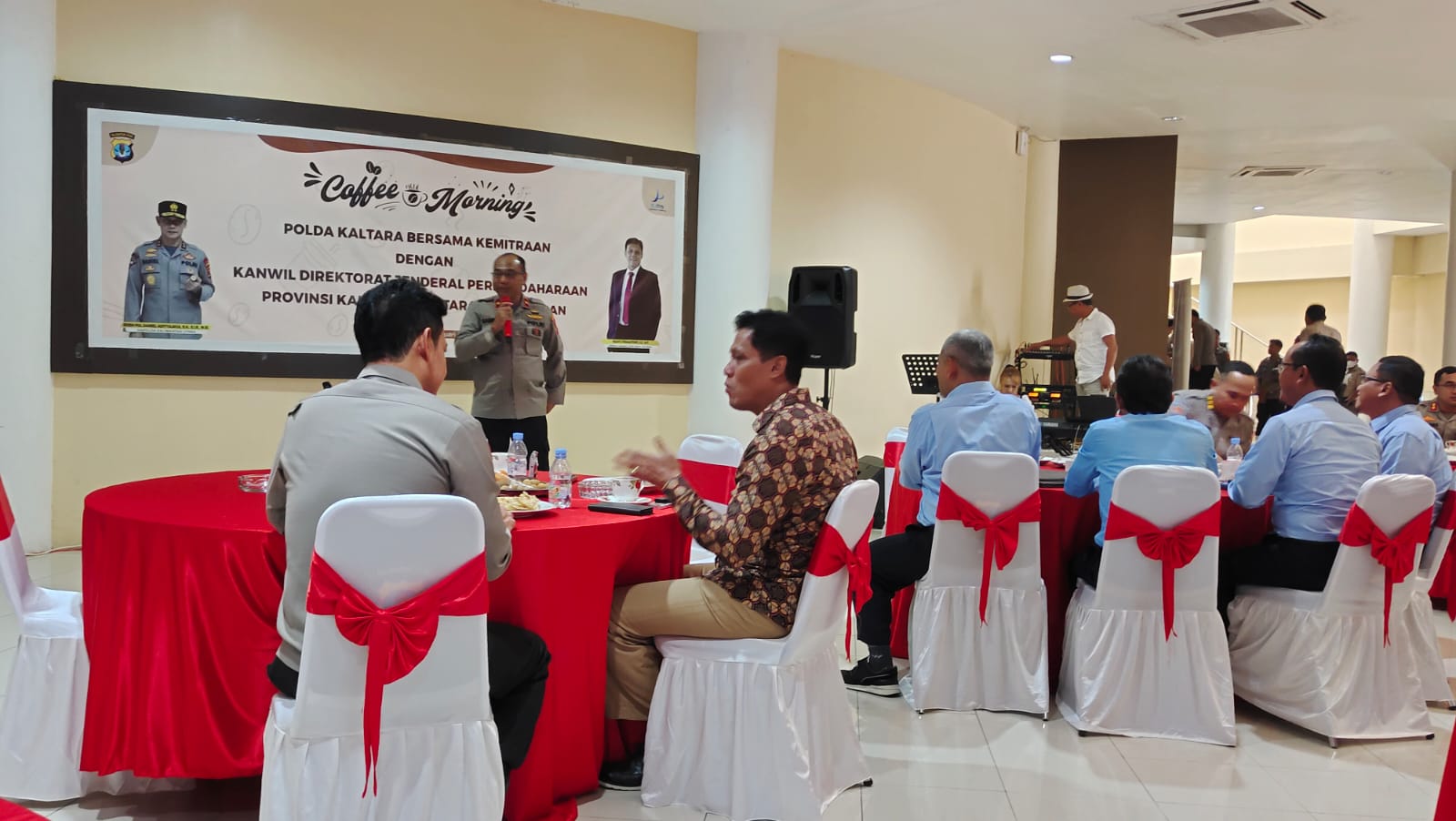 Jalin Sinergitas, Polda Kaltara Coffe Morning Bersama Kanwil DJPb Kaltara