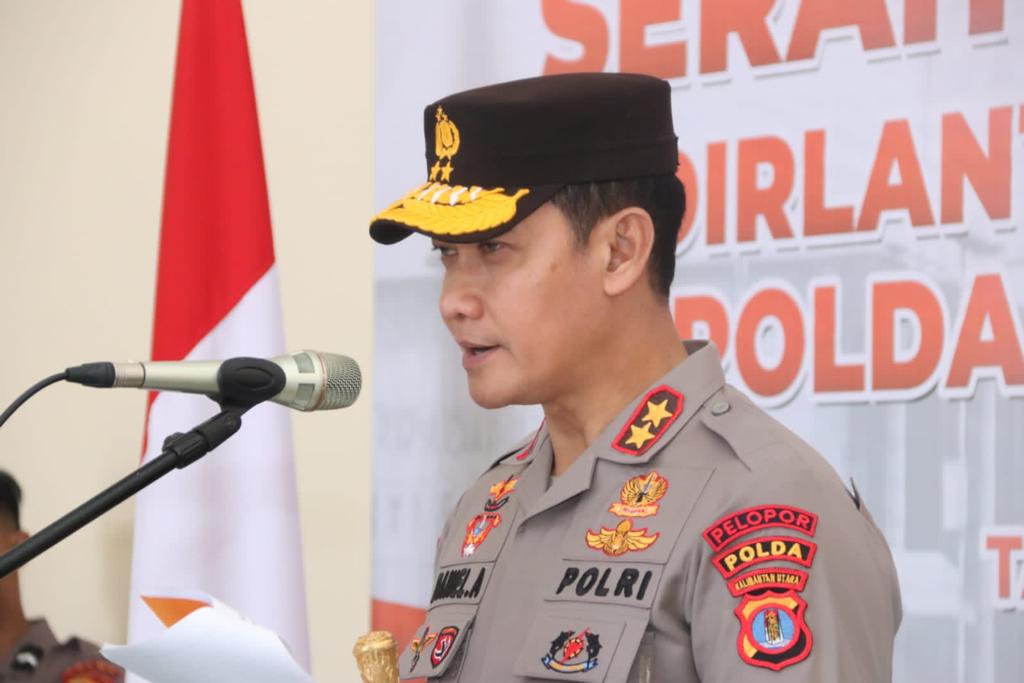 Kapolda Kaltara Pimpin Langsung Sertijab Dirlantas dan Dirpamobvit