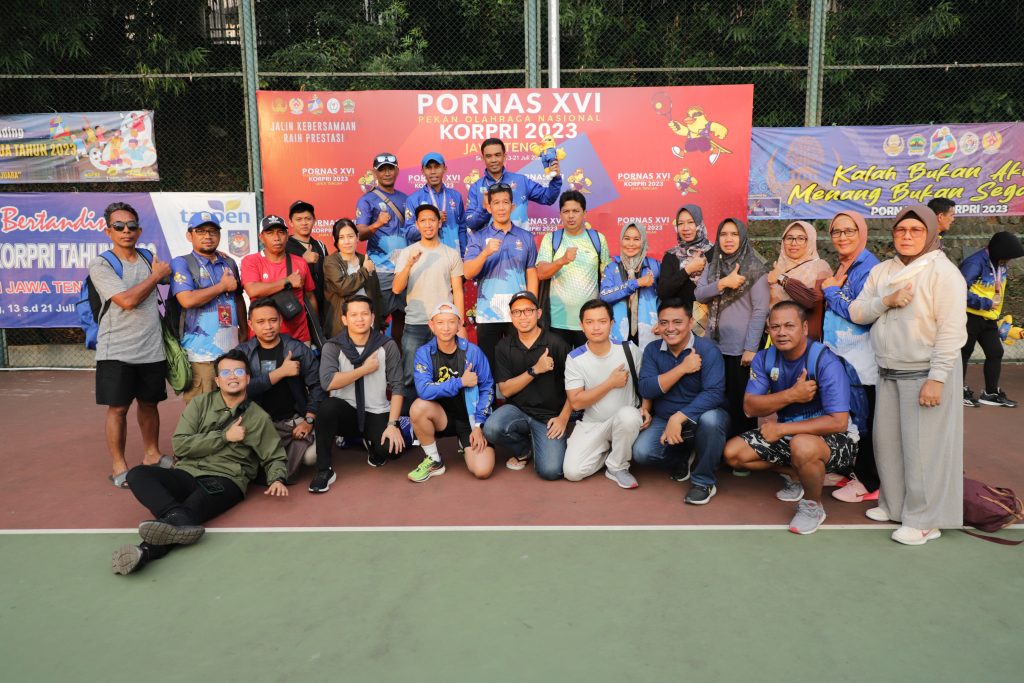 Tenis Lapangan Kaltara Sumbangkan Medali Di Pornas Korpri Ke XVI 2023