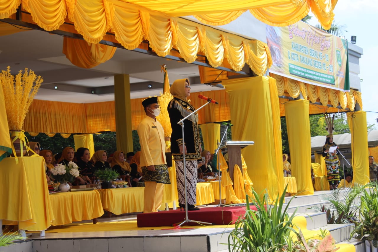 Hut Kabupaten Berau yang ke-70 dan Kota Tanjung Redeb ke-213,  Bupati Berau harapkan pembangunan secara menyeluruh di berbagai bidang.