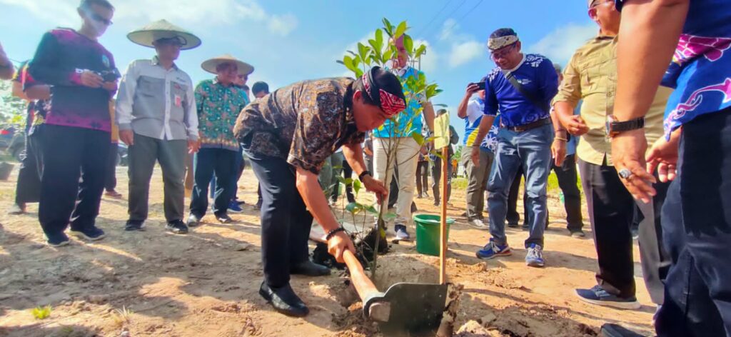 Jadi Rangkaian HUT Kaltara, Gubernur Ikuti Penanaman Bibit di Desa Tengkapak