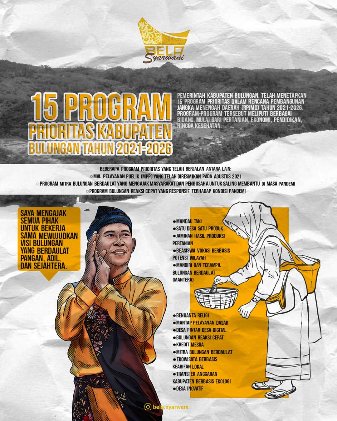 Optimalisasi 15 Program Prioritas Bulungan