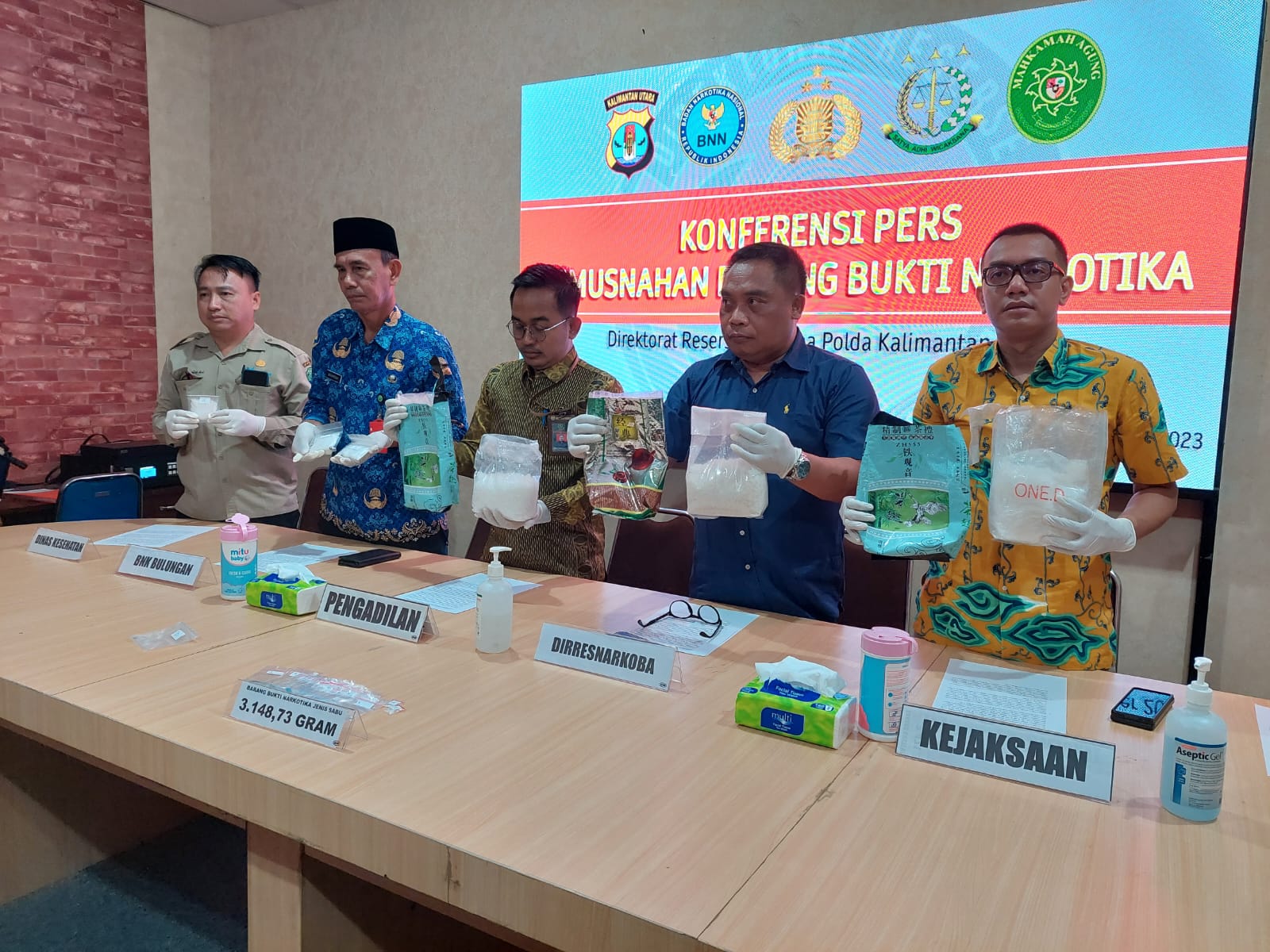 BB Sabu Jaringan Internasional Dimusnahkan