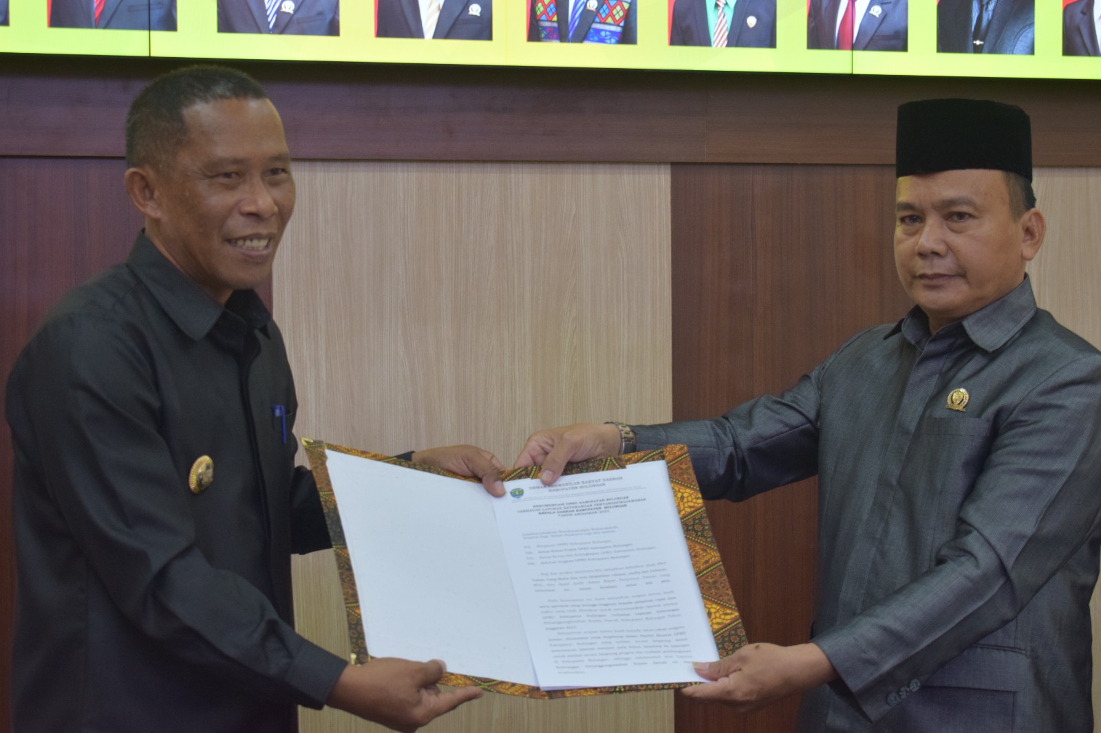 DPRD Bulungan Serahkan Rekomendasi Terhadap LKPJ Tahun 2023