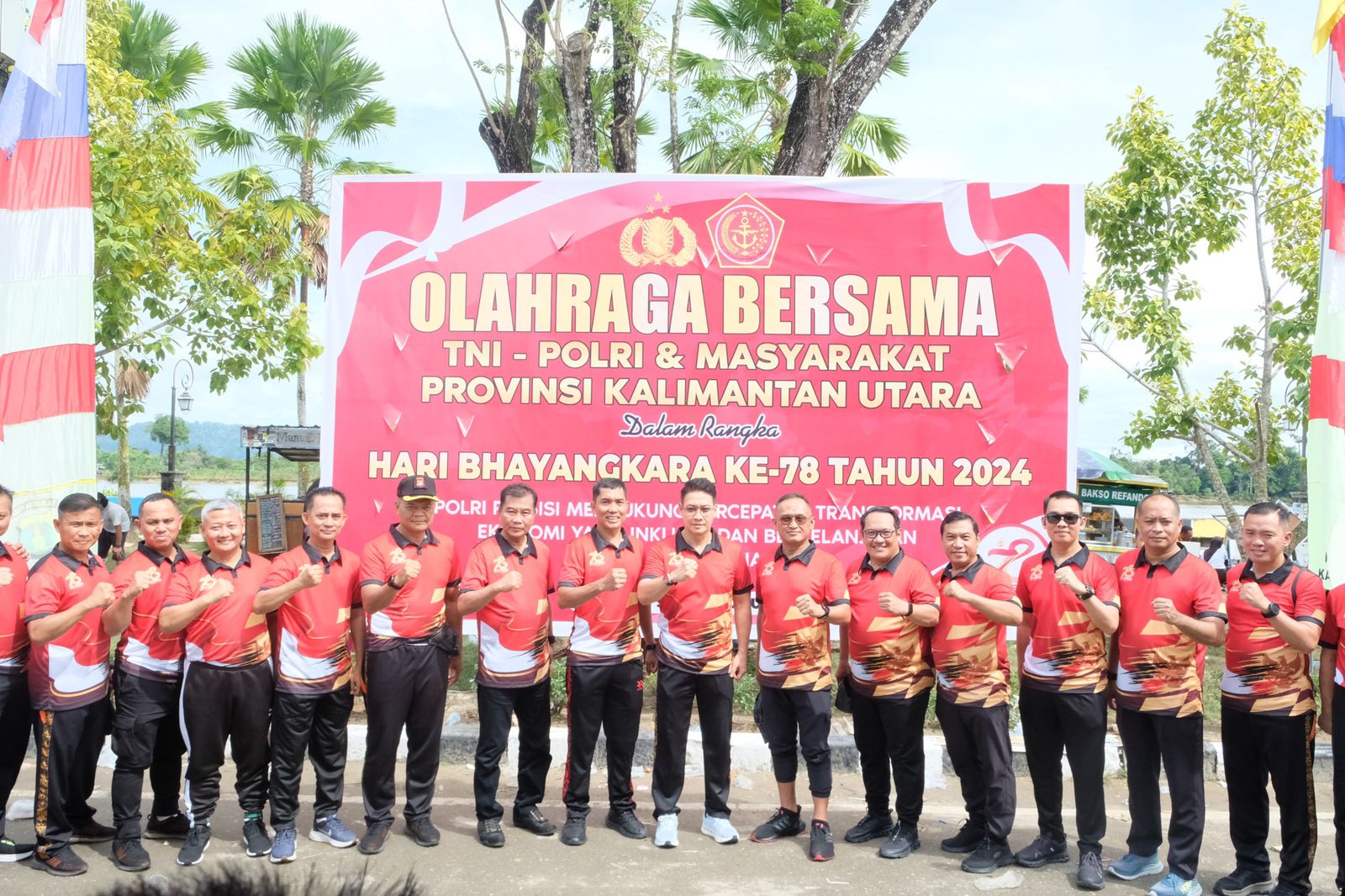 Polda Kaltara Gelar Olahraga Bersama TNI – Polri & Masyarakat Provinsi Kaltara, Sambut HUT Ke-78 Bhayangkara Tahun 2024