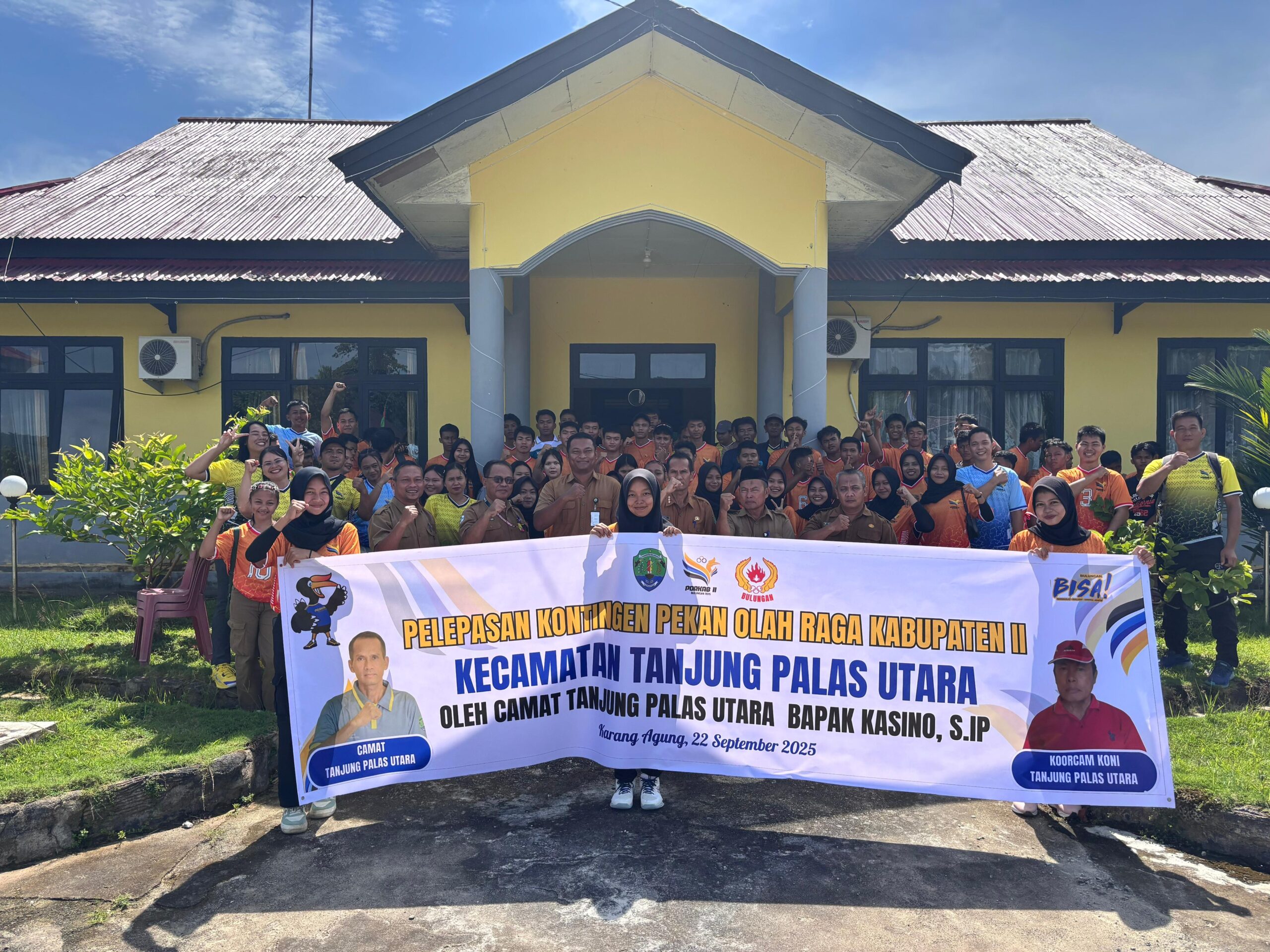 Jelang PORKAB II Bulungan 2025; Dilepas Camat, Kontingen Kecamatan Mulai Persiapan