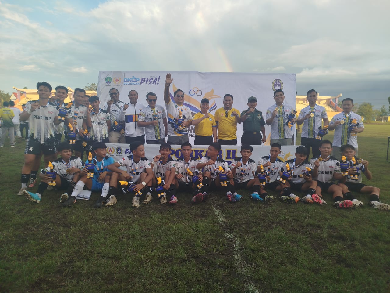 Duel Panas di Laga Final, Peso Hilir Rebut Medali Emas Cabor Sepakbola PORKAB II Bulungan